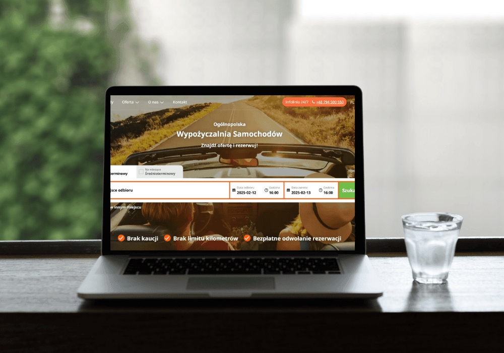 Rezerwacja auta Olkusz/ for. Canva.com