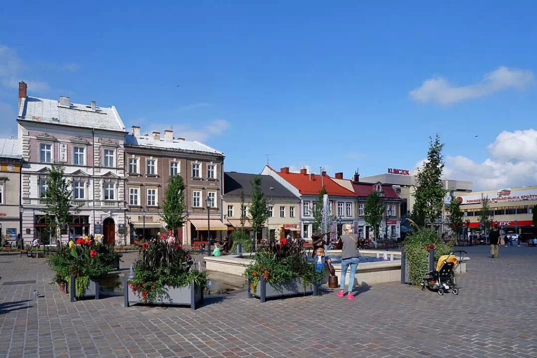 Rynek w mieście Bielsko-Biała