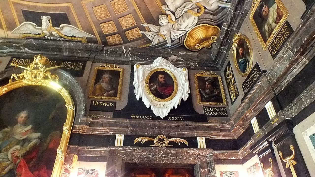 Pokój marmurowy na Zamku Królewskim W Warszawie