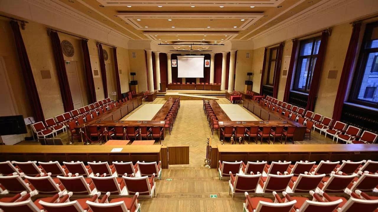 Wnętrza Pałacu Kultury i Nauki w Warszawie