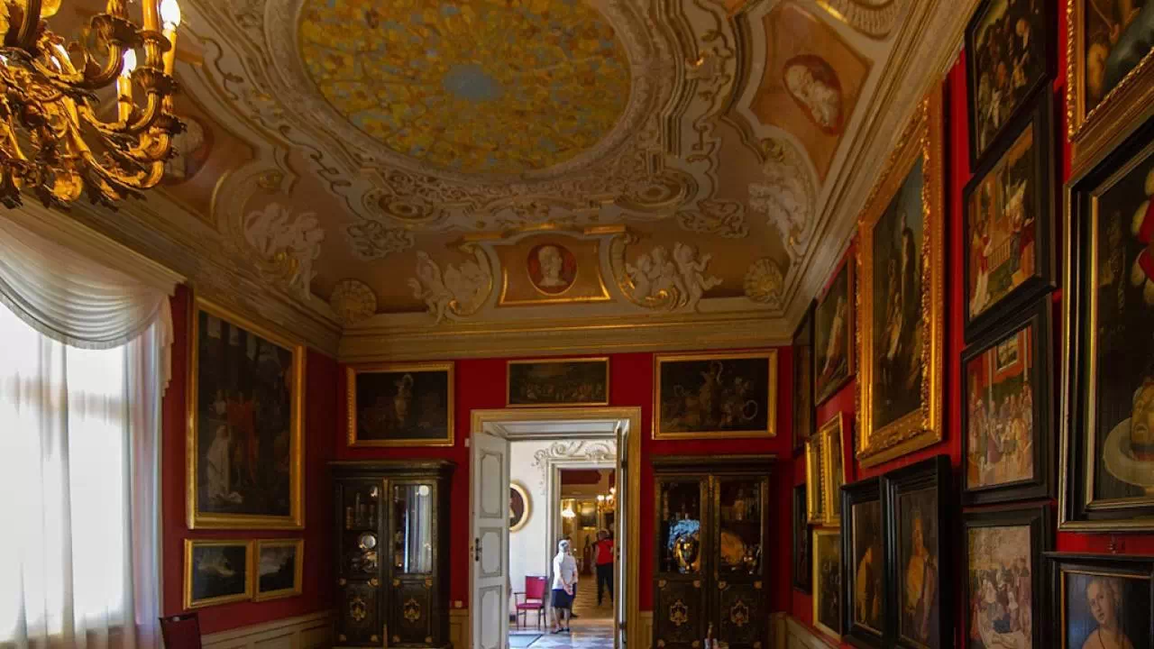 Wnętrza pałacu w Wilanowie
