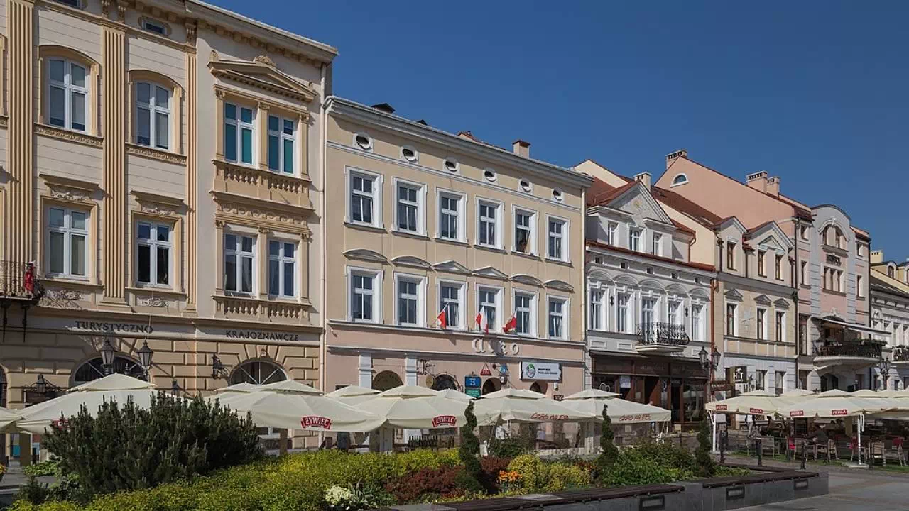 Kamienice na rynku w Rzeszowie
